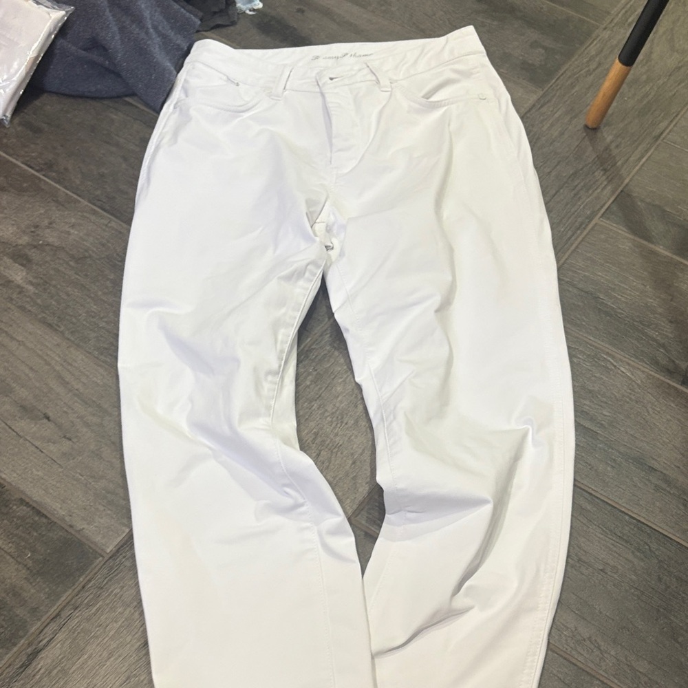 Tommy Bahama White Relaxed Fit Pants Kira cay city pant size 4